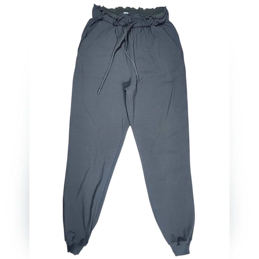 Lululemon Stretch High Waisted Joggers Womens 4 Dark Olive Athleisure Activewear